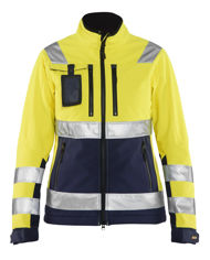 Mynd af BLÅKLÄDER Softshell jakki dömu EN ISO 20471
