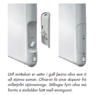 Mynd af Hitastillir f/þilofna móttakari