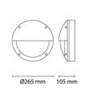 Mynd af Veggljós Retina Eyelid LED 472lm Sv