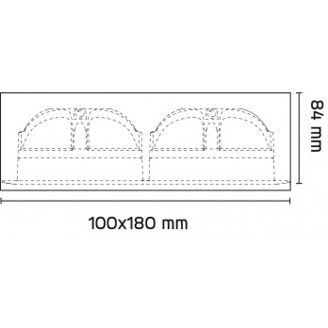 Mynd af Loftljós ÁF Gyro Surface Square 2x9W Hv.