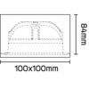Mynd af Loftljós ÁF Gyro Surface Square 9W Sv.