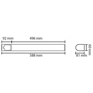 Mynd af Skápaljós Nice 10W 1030lm 2700K