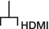 Mynd af Tengill HDMI 90° Q1/Q3 Hv.