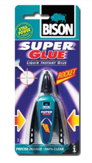 Mynd af Límtúpa Bison SuperGlue eldfl.