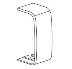 Mynd af Endaplata DMT plast 18x45mm