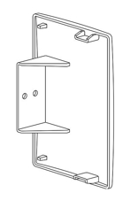 Mynd af Endaplata INKA 123x72x27mm Ál