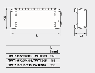 Mynd af Þilofn Termovarm  300W 1x400V