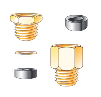 Mynd af Nippill ½"  f/rör flatur