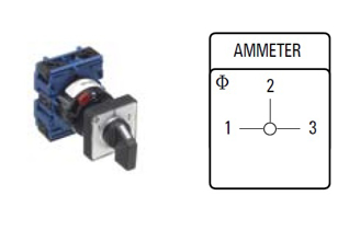 Mynd af Ampersnari CG4 10A 1p. 1-2-3 með merki