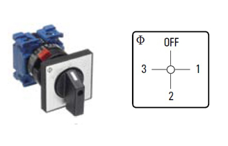 Mynd af Ampersnari CG8 20A 1P 0-1-2-3