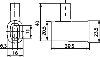 Mynd af Stólpatengi 4x6/3x10/2x16