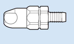 Mynd af Kúpling ErgoQIC 10 Slöngutengi 3/4" 19mm