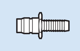 Mynd af Nippill 10 1/4" 6.3mm Slöngutengi