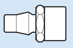 Mynd af Nipill Ergo Innan gengjur 1/4" BSP