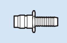 Mynd af Nippill 15 1/4" 6.3mm Slöngutengi