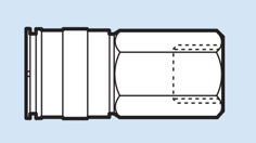 Mynd af Öryggiskúpling 15S 1/2" BSP Innangengjur