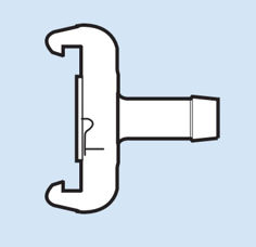 Mynd af Klótengi 1/4" 6.3mm Slöngutengi