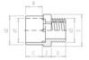 Mynd af PVC Lím Nippil-Nippiltengi 40mm x    1" 