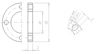 Mynd af PVC Lím Flangshringur  50mm
