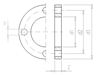 Mynd af PVC Lím Flangshringur  75mm