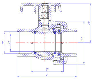 Mynd af PVC Lím Kúluloki m/1 union 20mm
