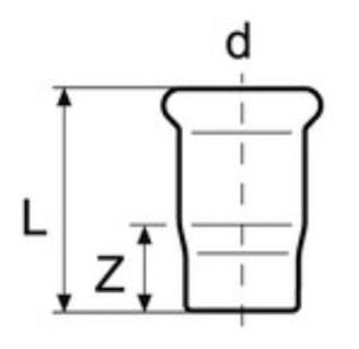 Mynd af Press Lok Ryðfrítt  22mm