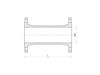 Mynd af Hawle flangs framlenging DN100