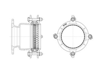 Mynd af Synoflex Flangstengi DN 200