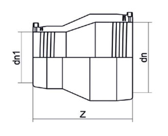 Mynd af Suðu minnkun DN 32/25 - SDR 11
