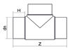 Mynd af Té DN 280 - SDR 17
