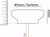Mynd af Jarðljós GL040 3W LED 3K Stál