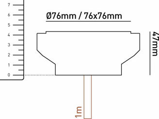 Mynd af Jarðljós GL040 3W LED 3K Stál