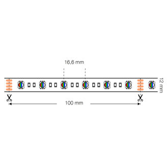 Mynd af LED-borði RGBW 14,4W IP20  5m