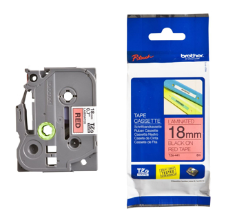 Mynd af Leturband TZE441 18mmx8m sv/ra