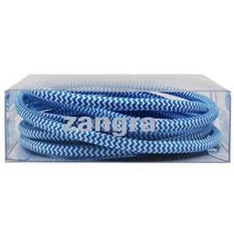 Mynd af Tausnúra blá/hvít zigzag 2mtr