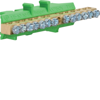 Mynd af Tengikubbur lóðréttur 4x16mm²+9x10mm² Grænn