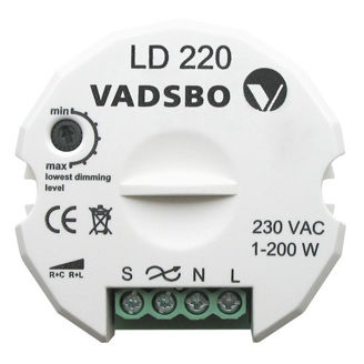 Mynd af Innfellidimmer í dós 200w