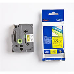 Mynd af Leturband TZE641 18mmx8m sv/gu