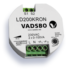Mynd af Innfellidimmer í dós 2x100VA