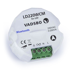 Mynd af Innfellidimmer í dós 200W Bluetooth