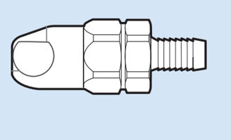 Mynd af Kúpling ErgoQIC 10 Slöngutengi 1/2" 16mm