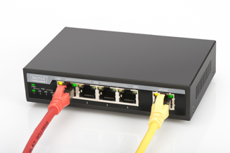 Mynd af PoE Sviss Gigabit 4p+1p Ul 65W