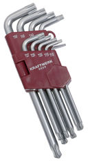 Mynd af Torxlyklasett T10-T50 m/kúlu