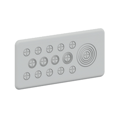 Mynd af Flangs f/IP43 - m/15x úrslátt