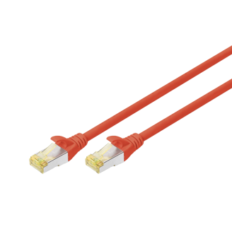 Mynd af Tengisnúra Cat6A 1m Rauð