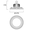 Mynd af Sylvania Start Highbay 26.000lm