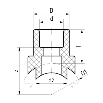 Mynd af PP-R FS Söðull 40x25mm