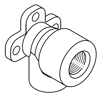 Mynd af PP-R FS Vegghné 25mm x 3/4"