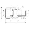 Mynd af PP-R FS Nippiltengi 50mm x 1 1/2"