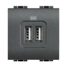 Mynd af Living Light USB hleðslut. 2xA Sv.